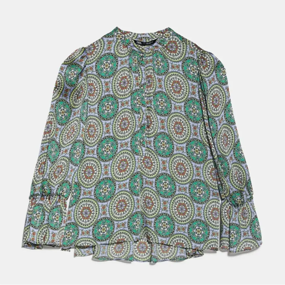 Zara Flowy Printed Blouse - Picture 3 of 4
